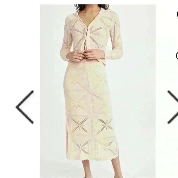 Rebecca Taylor Tops - Rebecca Taylor crochet top and skirt set in pink cotton